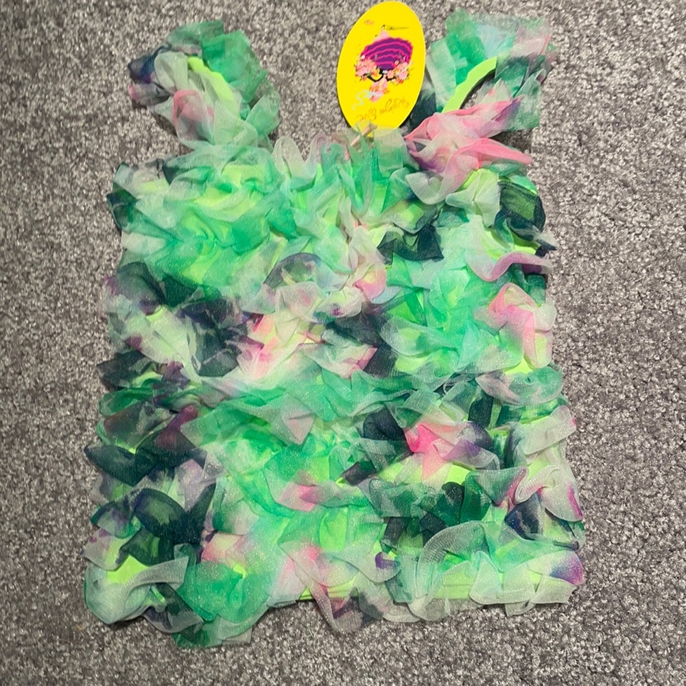 NWT Kaiya Eve Girls Sizes 2 & 4 Green Tutu Top